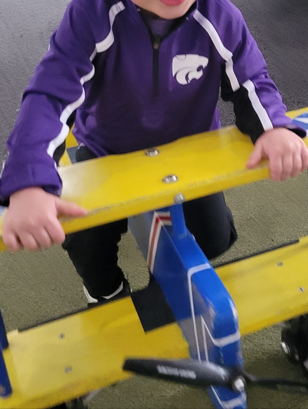 Kids Purple Long Sleeve Quarter Zip Pullover - Unbranded